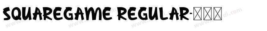 SquareGame Regular字体转换